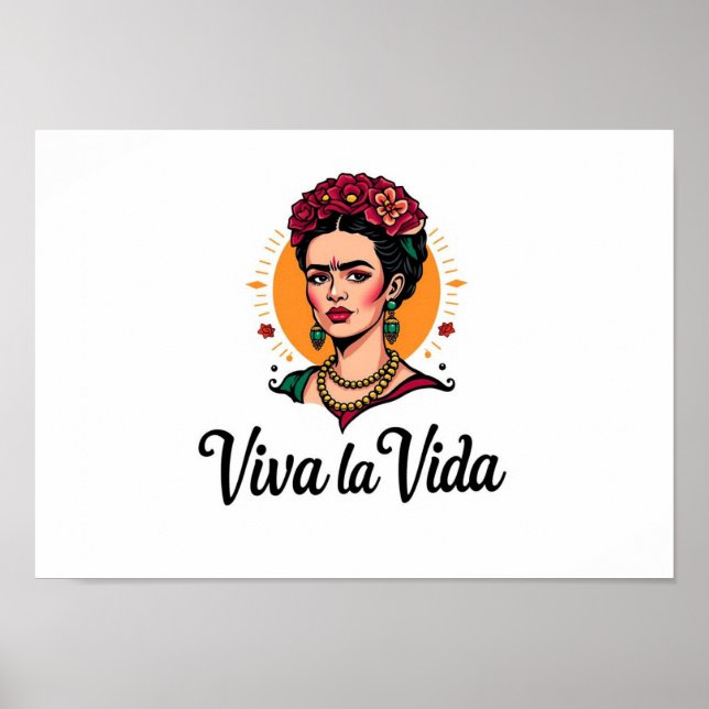 Frida Kahlo Viva la Vida Poster (Vorne)