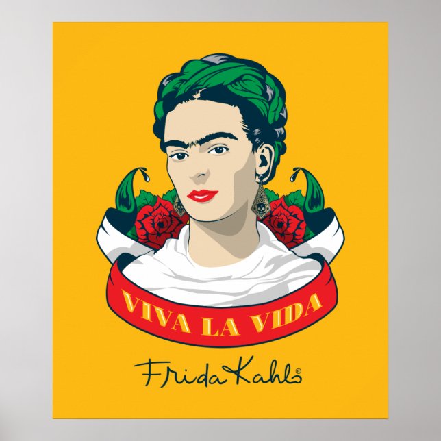 Frida Kahlo Viva la Vida Poster (Vorne)