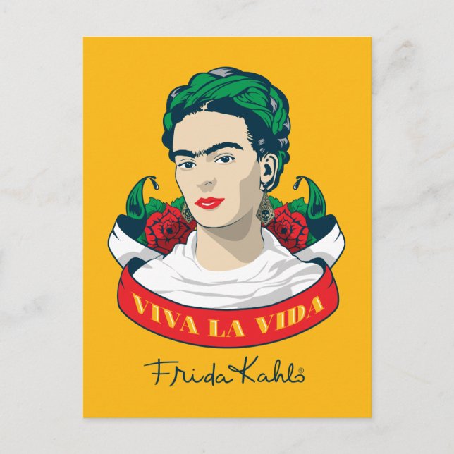 Frida Kahlo Viva la Vida Postkarte (Vorderseite)
