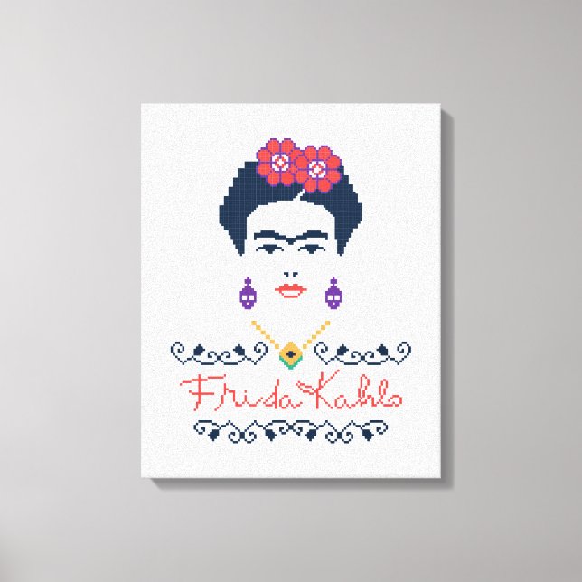 Frida Kahlo | Viva Mexico Leinwanddruck (Vorderseite)