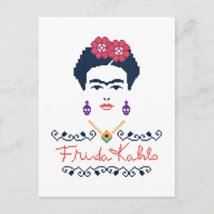 Frida Kahlo   Viva Mexico Postkarte