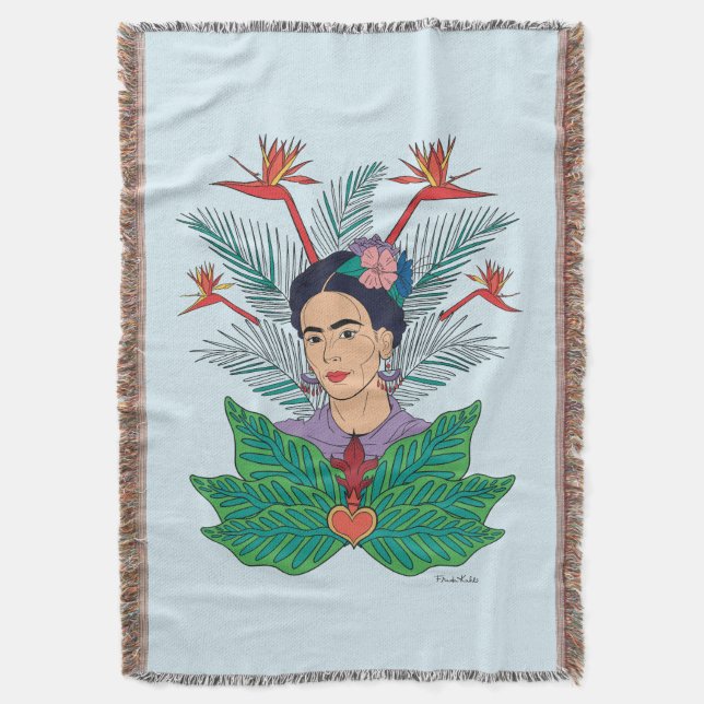 Frida Kahlo | Vögel von Paradies, florale Grafik Decke (Vorderseite Vertikal)