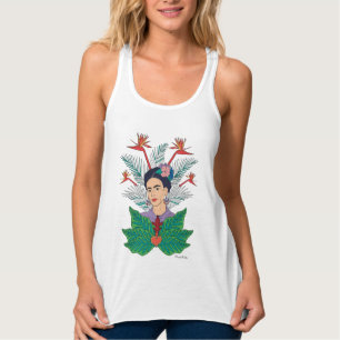 Frida Kahlo Vögel von Paradies, florale Grafik Tank Top