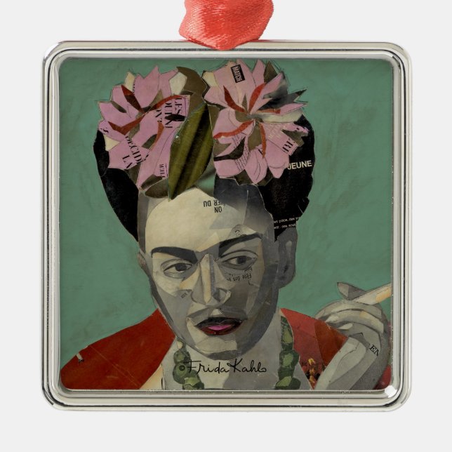 Frida Kahlo von Garcia Villegas Ornament Aus Metall (Vorne)
