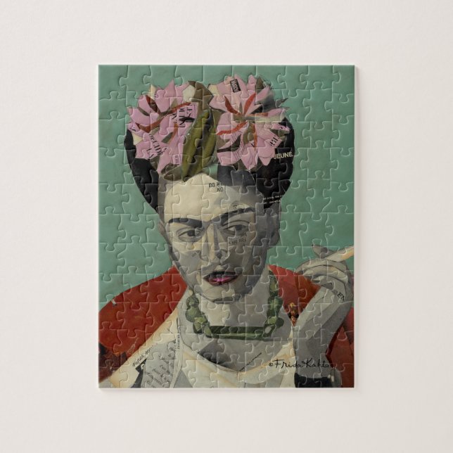 Frida Kahlo von Garcia Villegas Puzzle (Vertikal)