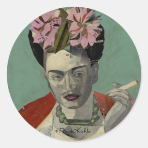 Frida Kahlo von Garcia Villegas Runder Aufkleber