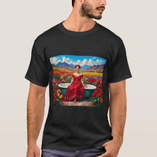 Frida Kahlo wilde Blumen T-Shirt