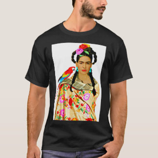 Frida mit farbenfroher Schüssel und Parrot Classic T-Shirt
