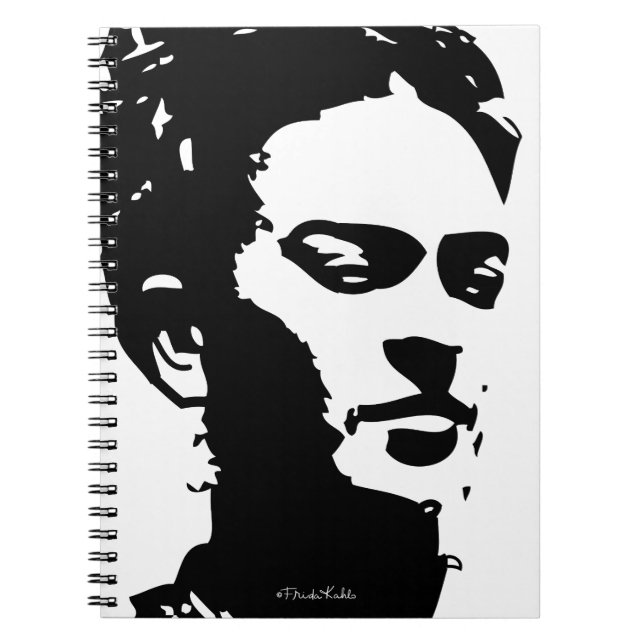 Frida Shadow Portrait Notizblock (Vorderseite)