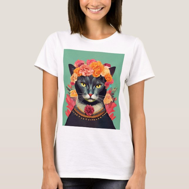 Frida the Cat T-Shirt (Vorderseite)