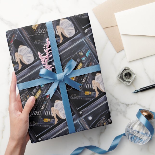 Friday Night Painting by Alfred Fox Geschenkpapier (Schenken)