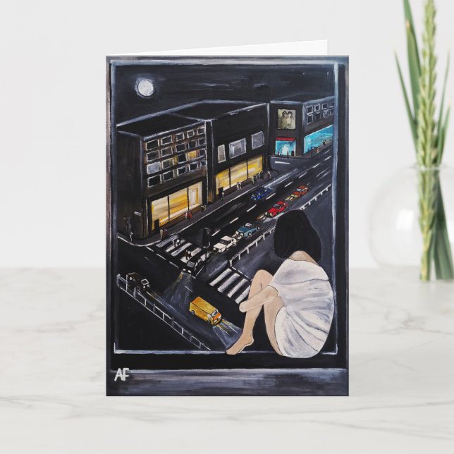 Friday Night Painting by Alfred Fox Karte (Vorderseite)