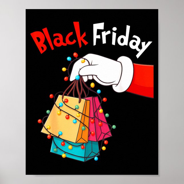 Friday Shopng Squad Christmas Black Shopng Family  Poster (Vorne)