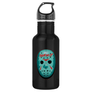 Friday the 13th   Blue Hockey Mask Graphic Edelstahlflasche