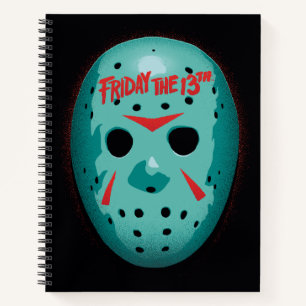 Friday the 13th Blue Hockey Mask Graphic Notizbuch