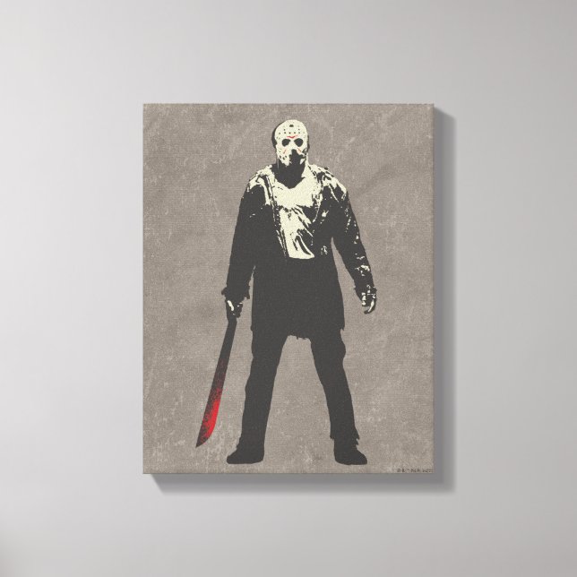 Friday the 13th Jason Voorhees Character Art Leinwanddruck (Vorderseite)