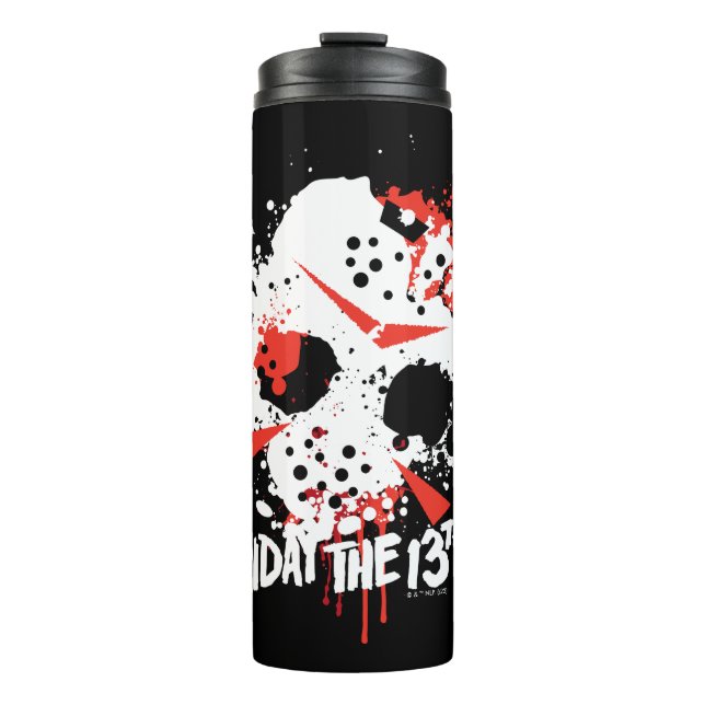 Friday the 13th | Paint Splatter Hockey Mask Thermosbecher (Vorderseite)