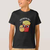 Fried and Prejudice Funy Fries Pun Dark BG