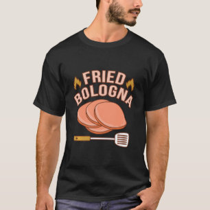 Fried Bologna Meat Sandwich Food Lover Eater Graph T-Shirt