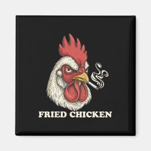 Fried Chicken Kiffer Weed Liebhaber  Magnet