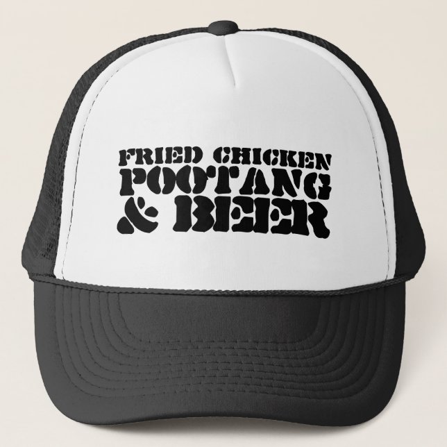 FRIED CHICKEN POOTANG & BEER TRUCKERKAPPE (Vorderseite)
