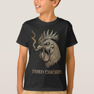 Fried Chicken raucht Gras Kiffer T-Shirt