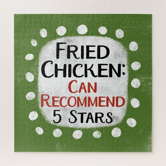 Fried Chicken Review 5 Stars Jigsaw Puzzle (Vertikal)