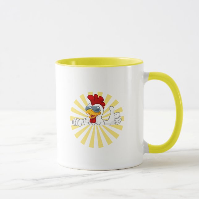 Fried Chicken Typografy Tasse (Rechts)