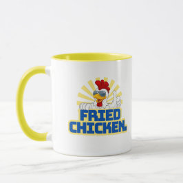 Fried Chicken Typografy Tasse