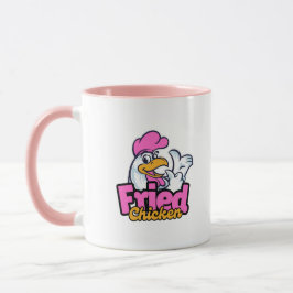 Fried Chicken Typografy Tasse