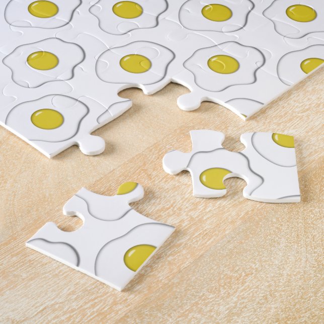 Fried Egg Polka Dot Muster Puzzle (Seite)