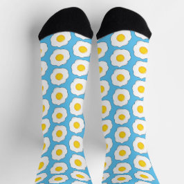 Fried Eggs Novelty Breakfast Socken