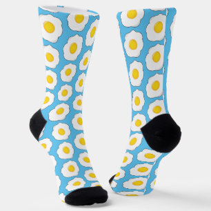 Fried Eggs Novelty Breakfast Socken