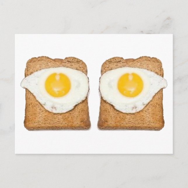 Fried Eggs Postcard Postkarte (Vorderseite)