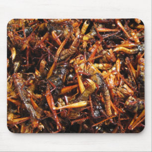Fried Grasshopper (Takkataen Thot) asiatische Küc Mousepad