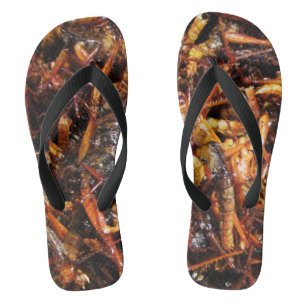 Fried Grasshopper (Takkataen Thot) asiatische Küch Flip Flops
