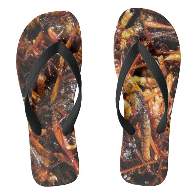 Fried Grasshopper (Takkataen Thot) asiatische Küch Flip Flops (Fußbett)