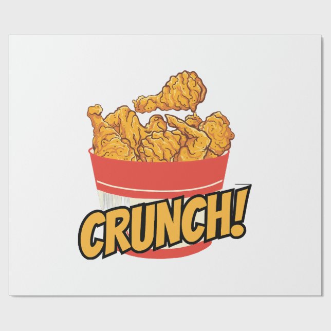 Fried-Huhn Geschenkpapier (Flach)