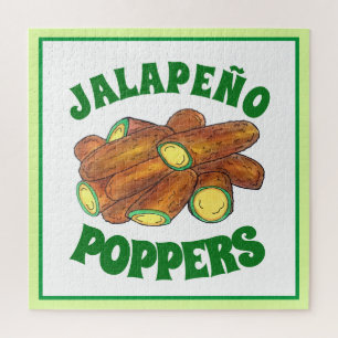 Fried Jalapeño Poppers Green Hot Jalapeno Pepper Puzzle