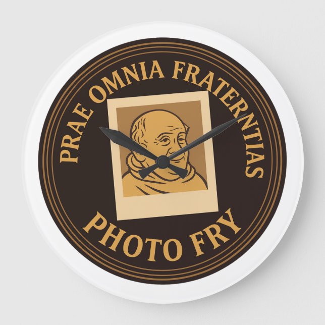 Fried Large Wall Clock Große Wanduhr (Vorderseite)