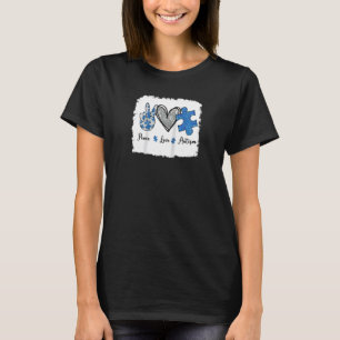 Fried Liebe Autismus Raglan T-Shirt