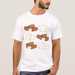 Fried Mozzarella Cheese Sticks Junk Food Feinschme T-Shirt