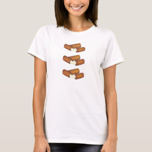 Fried Mozzarella Sticks Käse Junk Food Feinschmeck T-Shirt