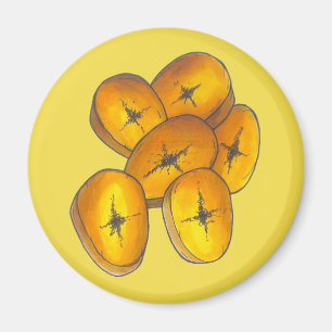 Fried Plantains Kochen Bananen Karibik Lebensmitte Magnet