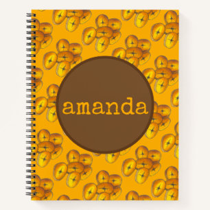 Fried Plantains Kochen Bananen Karibik Lebensmitte Notizbuch