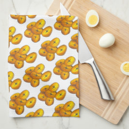Fried Plantains Kochen Bananen Puerto Rico Nahrung Geschirrtuch