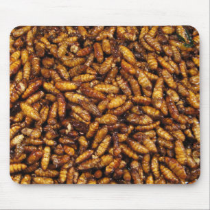 Fried Silk Worms ... Thai Street Food Mousepad