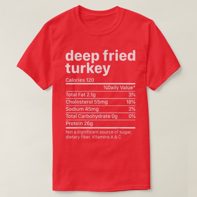 Fried Turkey Erntedank Nährstoffe Nu T-Shirt (Design vorne)