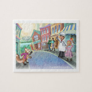 Frieda Schwänze - Frieda geht zum Stadtpuzzlespie Puzzle