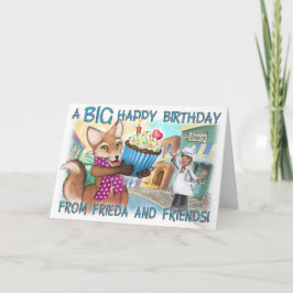 Frieda Schwanzes Birthday Card Karte